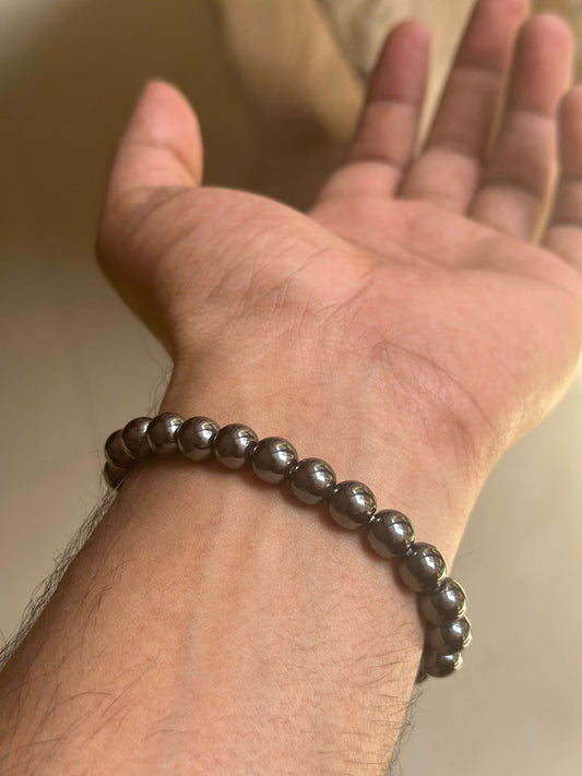Natural Hematite Bracelet qodeshop.com
