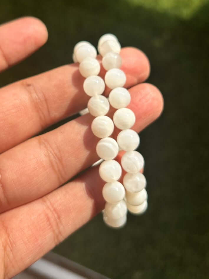 White Moonstone Bracelet, qodeshop.com