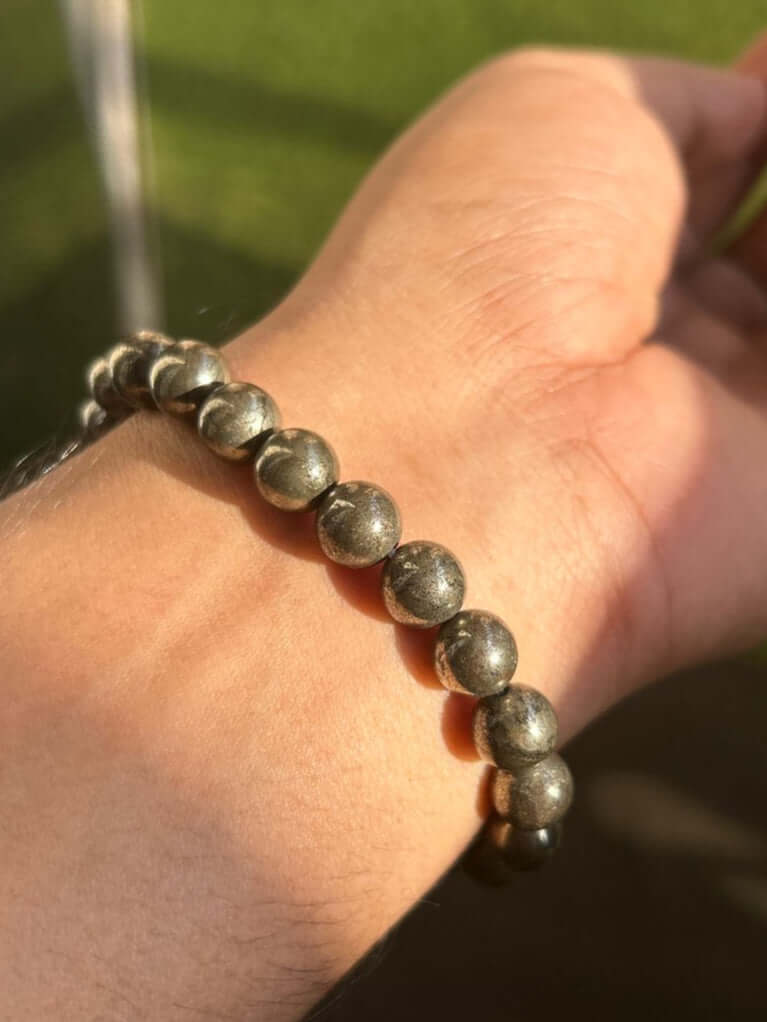 “Natural Pyrite Bracelet for Wealth and Positive Energy – qodeshop.com”