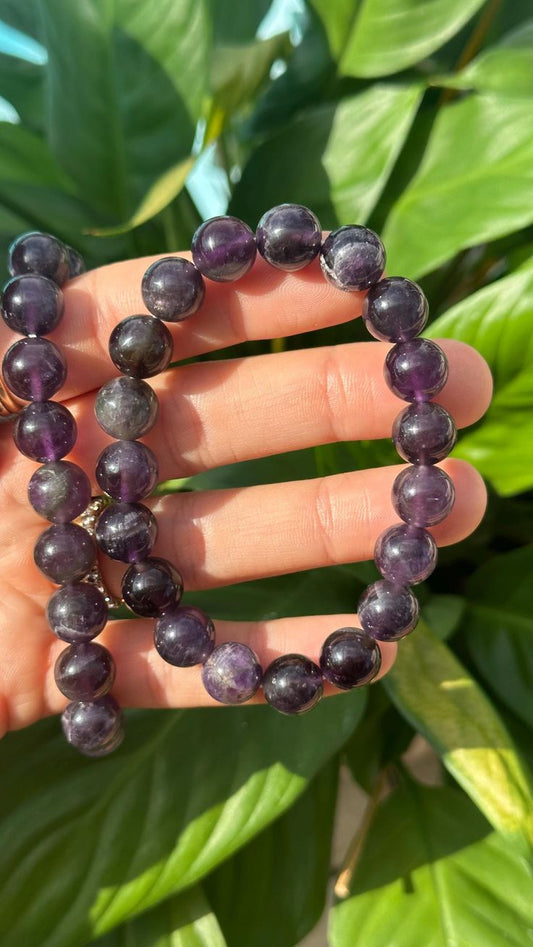 Amethyst Natural Bracelet – Handmade Crystal Jewelry – QodeShop.com
