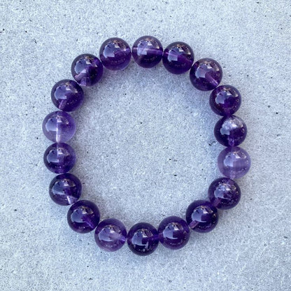 Amethyst Natural Bracelet – Handmade Crystal Jewelry – QodeShop.com