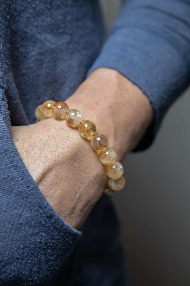 Handmade Citrine Bracelet – Natural Crystal Jewelry – QodeShop UAE