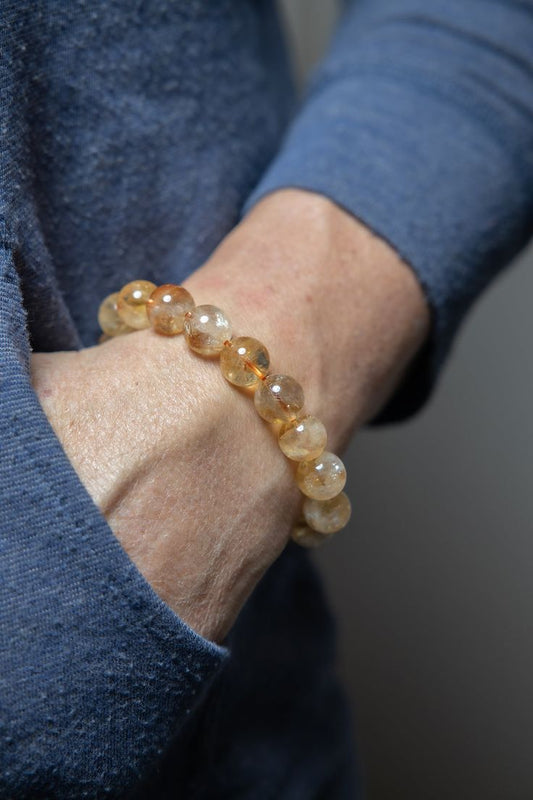 Handmade Citrine Bracelet – Natural Crystal Jewelry – QodeShop UAE