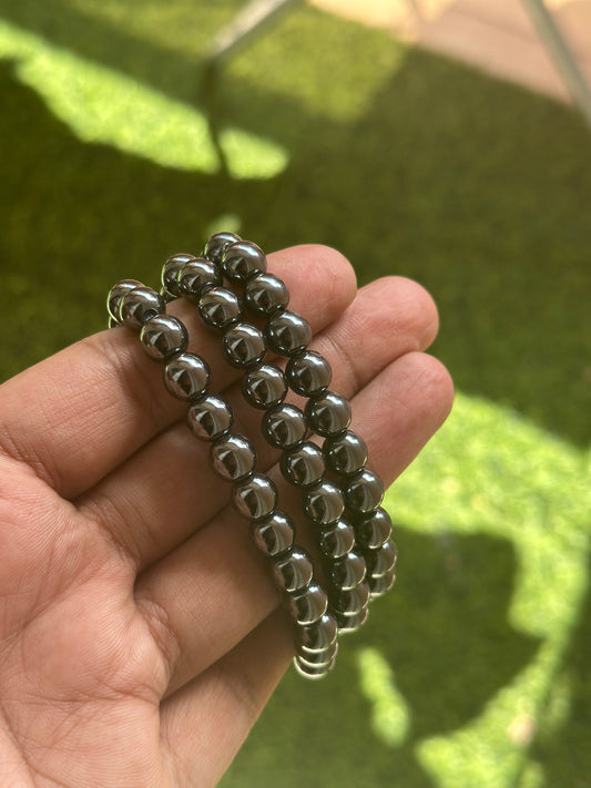 Natural Hematite Bracelet qodeshop.com