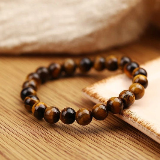 Handmade Tiger Eye Bracelet – Natural Crystal Jewelry – QodeShop.com