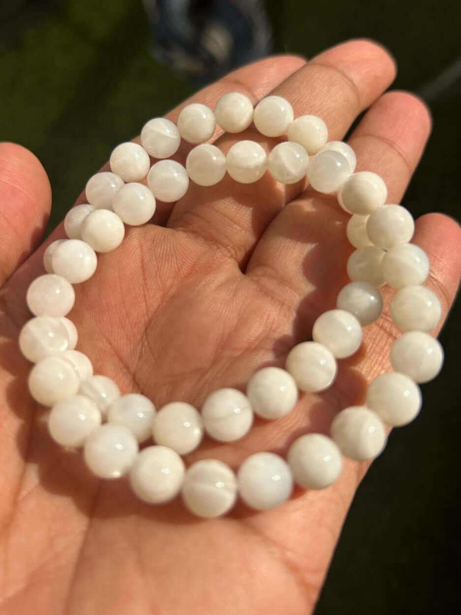 White Moonstone Bracelet,qodeshop.com