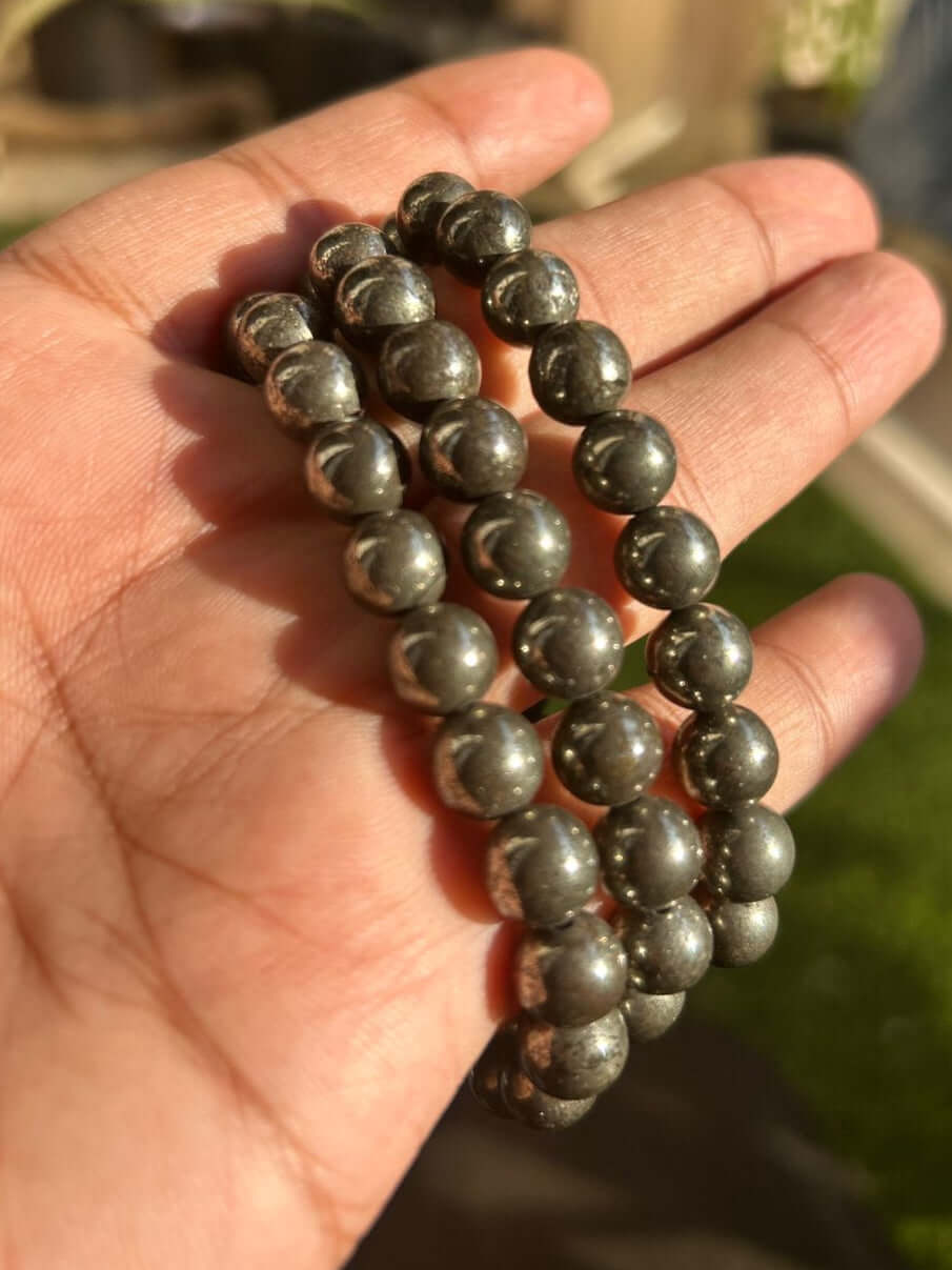 “Natural Pyrite Bracelet for Wealth and Positive Energy – qodeshop.com”